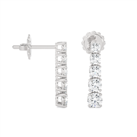Earrings Ama Woman in White Gold Diamante Lab Grown 1.14 Ct AMA-OR-105-16 - AMA-OR-105-16